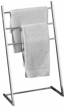 Image of Premier Housewares 3 Arm Freestanding Towel Stand - Chrome