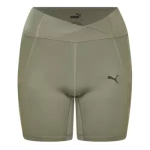 Image of Puma Granola Sculpted 5" Shorts Womens - Brown
