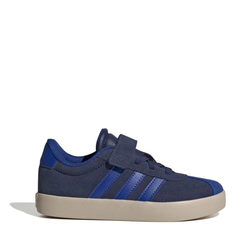 Image of adidas Vl Court 3.0 Shoes Child Boys Dk Blue/Beige male C11 (29)