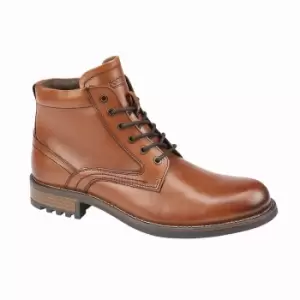 Image of Roamers Mens Elgin Leather Ankle Boots (8 UK) (Tan)