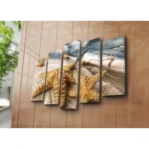 Image of 5PATK-103 Multicolor Decorative Canvas Painting (5 Pieces)