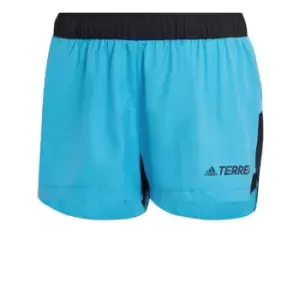 Image of adidas Terrex Trail Running Shorts Womens - App Sky Rush