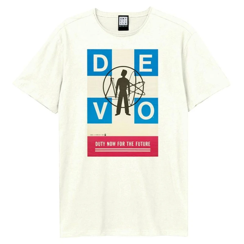 Image of Amplified Mens Duty Now For The Future DEVO T-Shirt in Off-White Size: XS Off-White Male XS