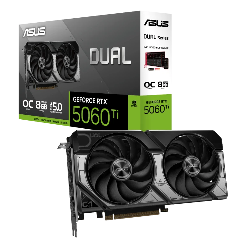 Image of ASUS Dual GeForce RTX 5060 Ti 8GB GDDR7 OC Edition 90YV0MP2-M0NA00