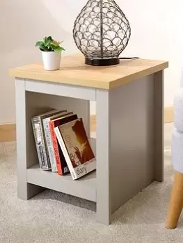 Image of Gfw Lancaster Side Table With Shelf - Grey