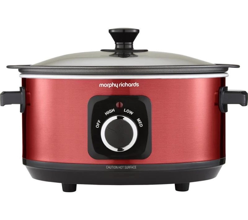 Image of Morphy Richards Accents Sear & Stew Slow Cooker - Red, Red 5056765402707