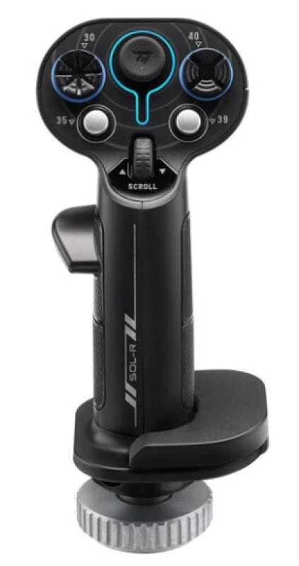 Image of Back to the Office Thrustmaster Sol-R 3 AVA Add-On Grip Black USB Flightstick Analogue / Digital PC 2960941
