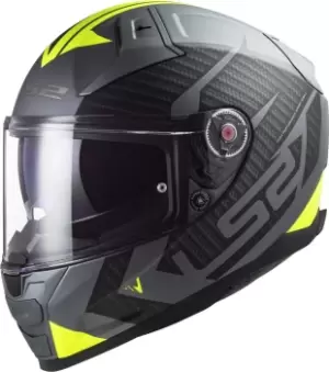 Image of LS2 Vector II Splitter Helmet, grey-yellow, Size 3XL, grey-yellow, Size 3XL