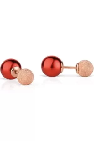 Image of Bering Red Rose Earrings 703-394-05