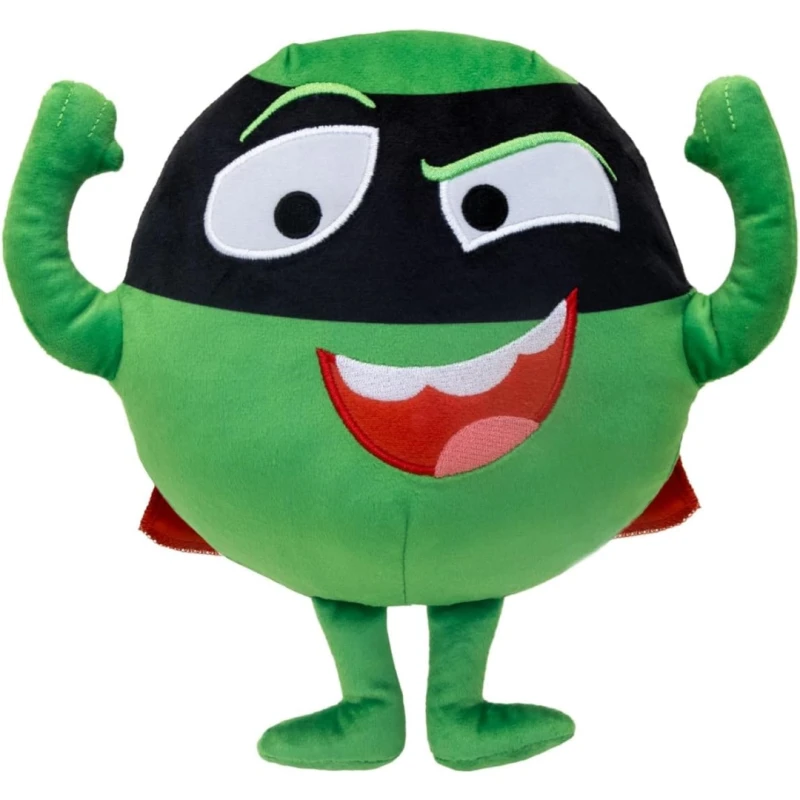 Image of Cbeebies Supertato Talking Evil Pea Soft Toy Kids Plush Figure Gift