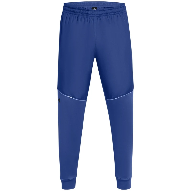 Image of Under Armour Mens Performance Fleece Tracksuit Bottoms Blue male XS