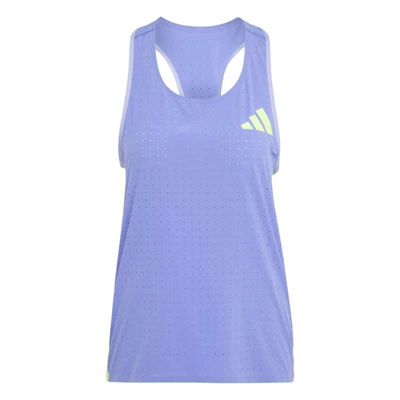 Image of adidas Adizero Promo Tank Running Vest Womens Cobalt Blue female 12 (M)
