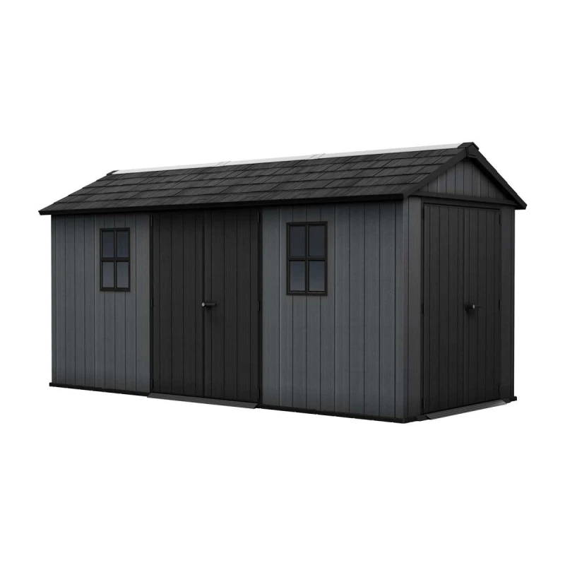 Image of Keter Newton Plus Dual Entry Shed 15X7.5ft - Grey