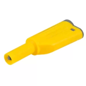 Image of PJP 1066-J Stackable Shrouded 4mm Plug Yellow
