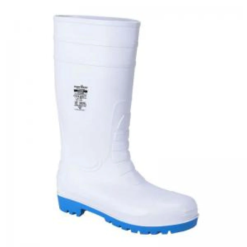 Image of Portwest Total S5 Safety Wellington Boots FW95WHR40 Colour: White