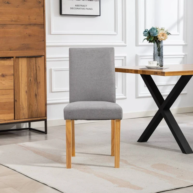 Image of Artemis Home Almont Fabric Dining Chairs - Set of 2 in Grey Size: 2 Pack Grey Unisex 2 Pack