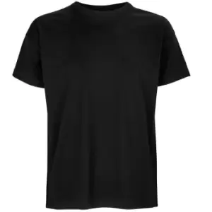Image of SOLS Mens Boxy Organic Oversized T-Shirt (XL) (Deep Black)