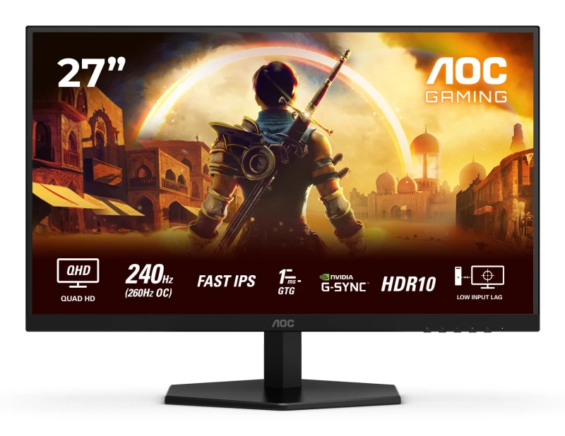 Image of AOC AOC G4 Q27G42ZE computer monitor 68.6cm (27") 2560 x 1440 pixels Quad HD LCD Black, Red Q27G42ZE