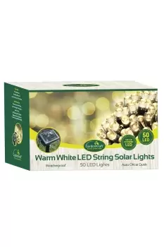 Image of Solar Lights with 50 LEDs - White
