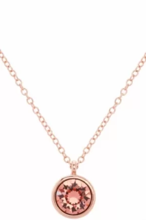Image of Ladies Karen Millen PVD rose plating Crystal Dot Necklace KMJ869-24-94
