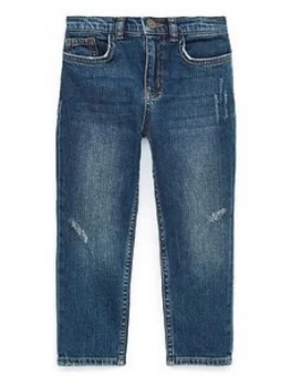 Image of White Stuff Boys Rip & Repair Jeans - Mid Denim