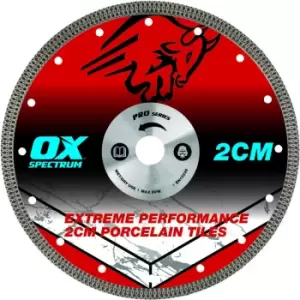 Image of Ox Tools - ox Pro 2CM Porcelain Cutting Blade - 350/25.4/20mm