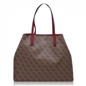 Image of Guess Guess Large Logo Tote Vikky Bag - Coal COA