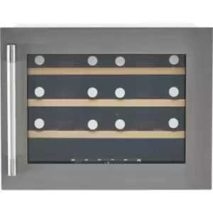 Image of Hoover HWCB45UKSSM/1 Built In Wine Cooler - Stainless Steel - F Rated