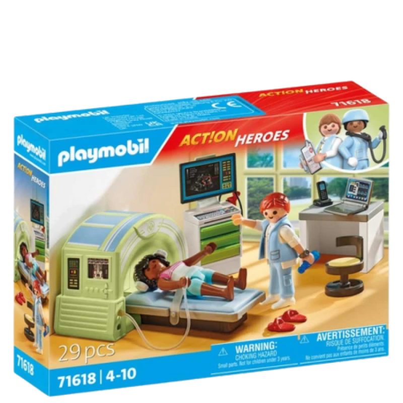 Image of PLAYMOBIL Playmobil ACT!ON HEROES MRI with patient 71618 71618