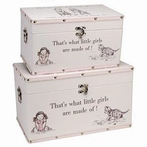 Image of Petit Cheri Little Girls 2Pcs Set Luggage Boxes Suitcases