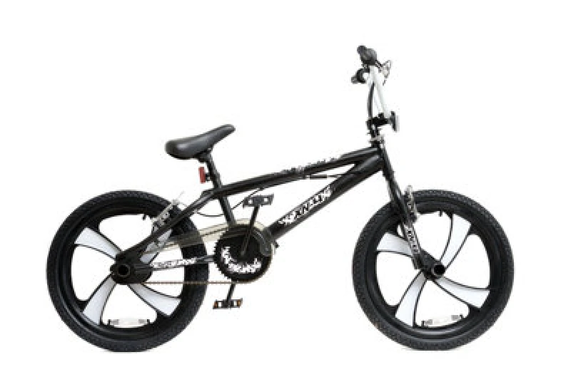 Image of Xn-4-20 Bmx Bike Freestyle Bmx, 20" Mag Wheel, 360 Gyro - Black/white