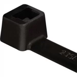 Image of HellermannTyton 111-03260 T30R-W-BK-C1 Cable tie 150 mm 3.50 mm Black Weatherproof 100 pc(s)