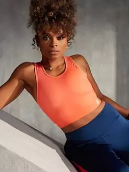 Image of Dare 2b Dare 2b Fleur East - Inflection Longline Bra, Light Orange, Size XS, Women