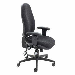 Image of TC Office Maxi Ergo Chair with Adjustable Arms, Charcoal