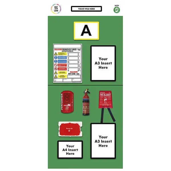 Image of fire safety, HxW 2000 x 900 mm, fire safety, HxW 2000 x 900 mm, green