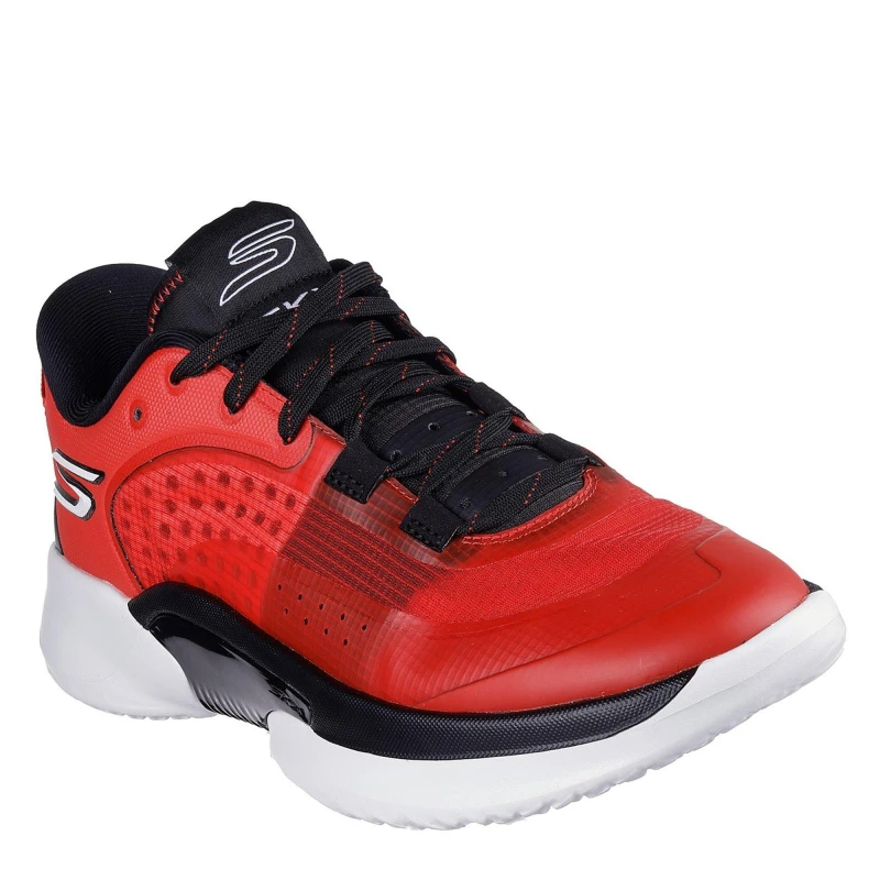 Image of Skechers Mens Lockdown Basketball Trainers Red/Black male 11 (46)