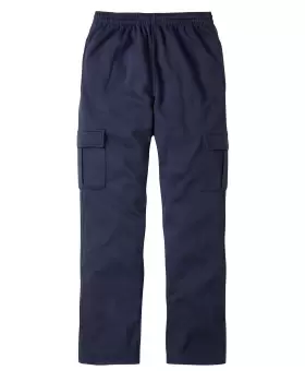 Image of Cotton Traders Cargo Jog Pants in Blue