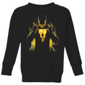 Image of Shazam Lightning Silhouette Kids Sweatshirt - Black - 3-4 Years