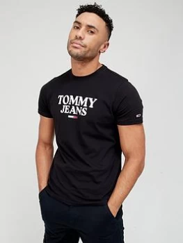 Image of Tommy Jeans Graphic T-Shirt - Black Size M Men