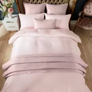 Image of Ted Baker 250 Thread Count Plain Dye Super Kingsize Duvet Cover, Soft Pink
