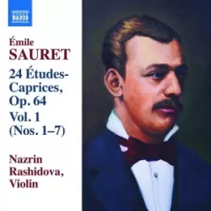 Image of Emile Sauret 24 Etudes-Caprices Op 64 Nos 1-7 - Volume 1 by Emile Sauret CD Album