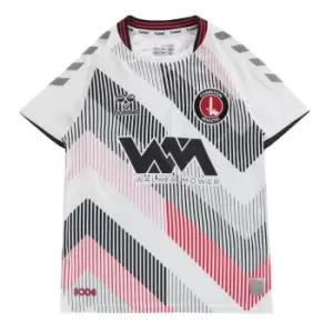 Image of Hummel Charlton Athletic Away Shirt 2021 2022 Juniors - Grey