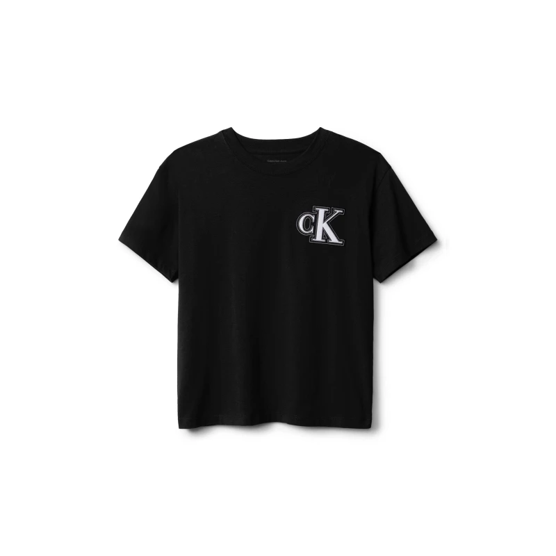Image of Calvin Klein Jeans Kids CKJ Logo Regular Fit T-Shirt CK Black BEH male 16Y