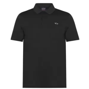 Image of Paul And Shark Logo Polo Shirt - Black
