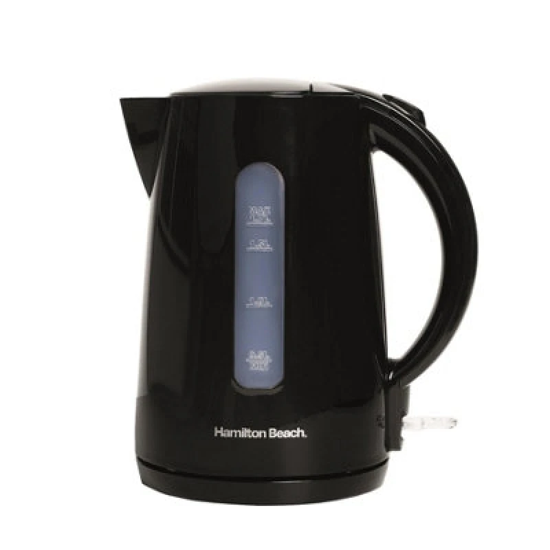 Image of Hamilton Beach, Electric Kettle, Essentials Rapid Boil, 1.7L, Black