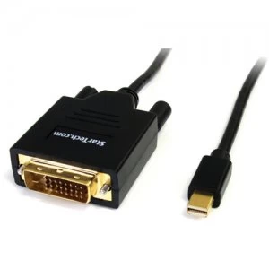 Image of Startech Mini DisplayPort Male to DVI-D Male Converter cable 1.8 Metres