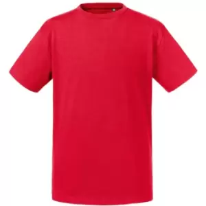Image of Russell Kids/Childrens Pure Organic T-Shirt (5-6 Years) (Classic Red)