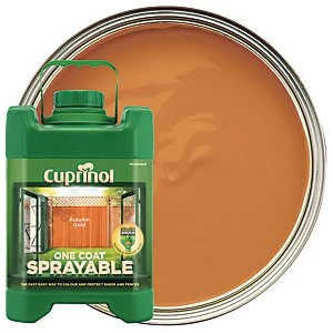 Image of Cuprinol One Coat Sprayable - Autumn Gold 5L