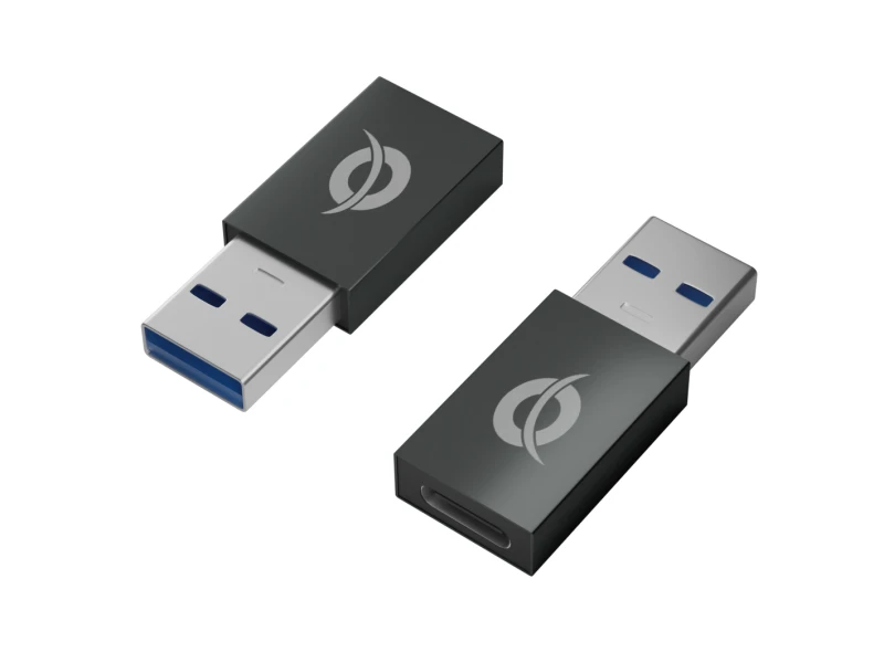 Image of Conceptronic DONN USB-A to USB-C Adapter 2-Pack