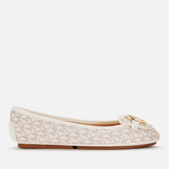 Image of Michael Kors Womens Lillie Moc Ballet Flats - Vanilla - UK 7